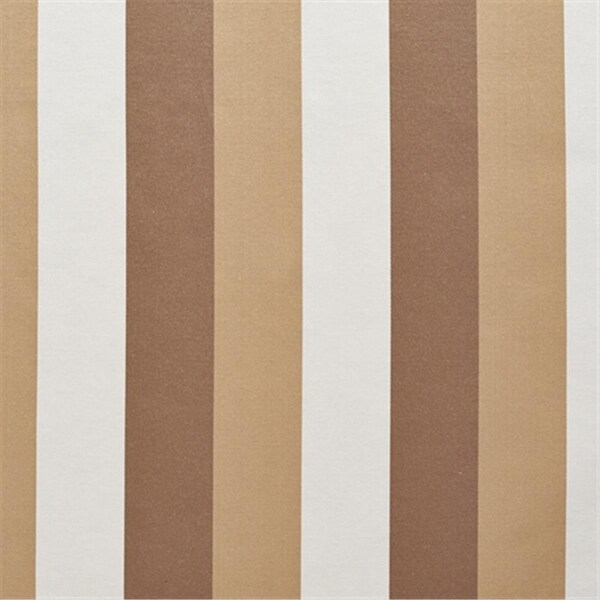 Designer Fabrics 54 in. Wide Beige- White And Taupe Thick 3 Color Stripes Silk Satin Upholstery Fabric U0110D - main